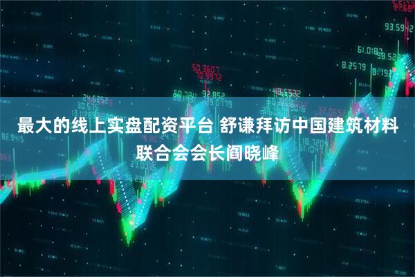 最大的线上实盘配资平台 舒谦拜访中国建筑材料联合会会长阎晓峰