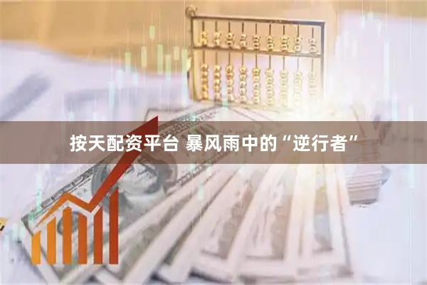 按天配资平台 暴风雨中的“逆行者”